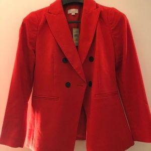 double breasted RED blazer / NWT / size 00P